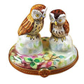 Two Owls Limoges Box for Collectors, a hand-painted Limoges porcelain gift