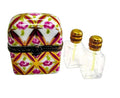Authentic Two Perfume in Rose Pink Limoges box, hand-painted in France, from Limoges Boutique