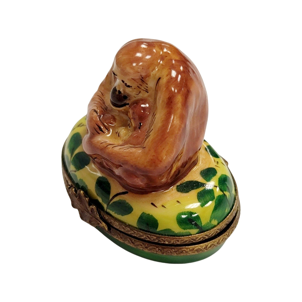 Orangutan Monkeys Limoges Box for Orangutan Family, view 3