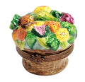 Fruit in Basket Limoges Box Figurine, a hand-painted Limoges porcelain gift