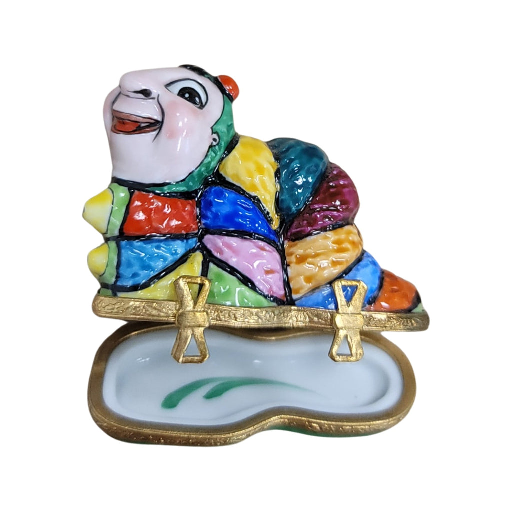 Colorful Worm Limoges Box Figurine for Art Lovers, view 2