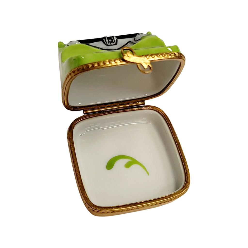 Green Typewriter Limoges Box for Writers, view 2