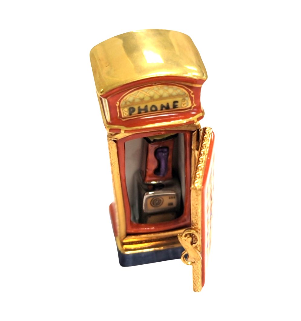 Vintage Telephone Booth Figurine for Collectors, view 2