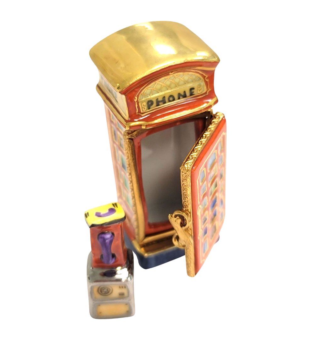 Vintage Telephone Booth Figurine for Collectors, view 3