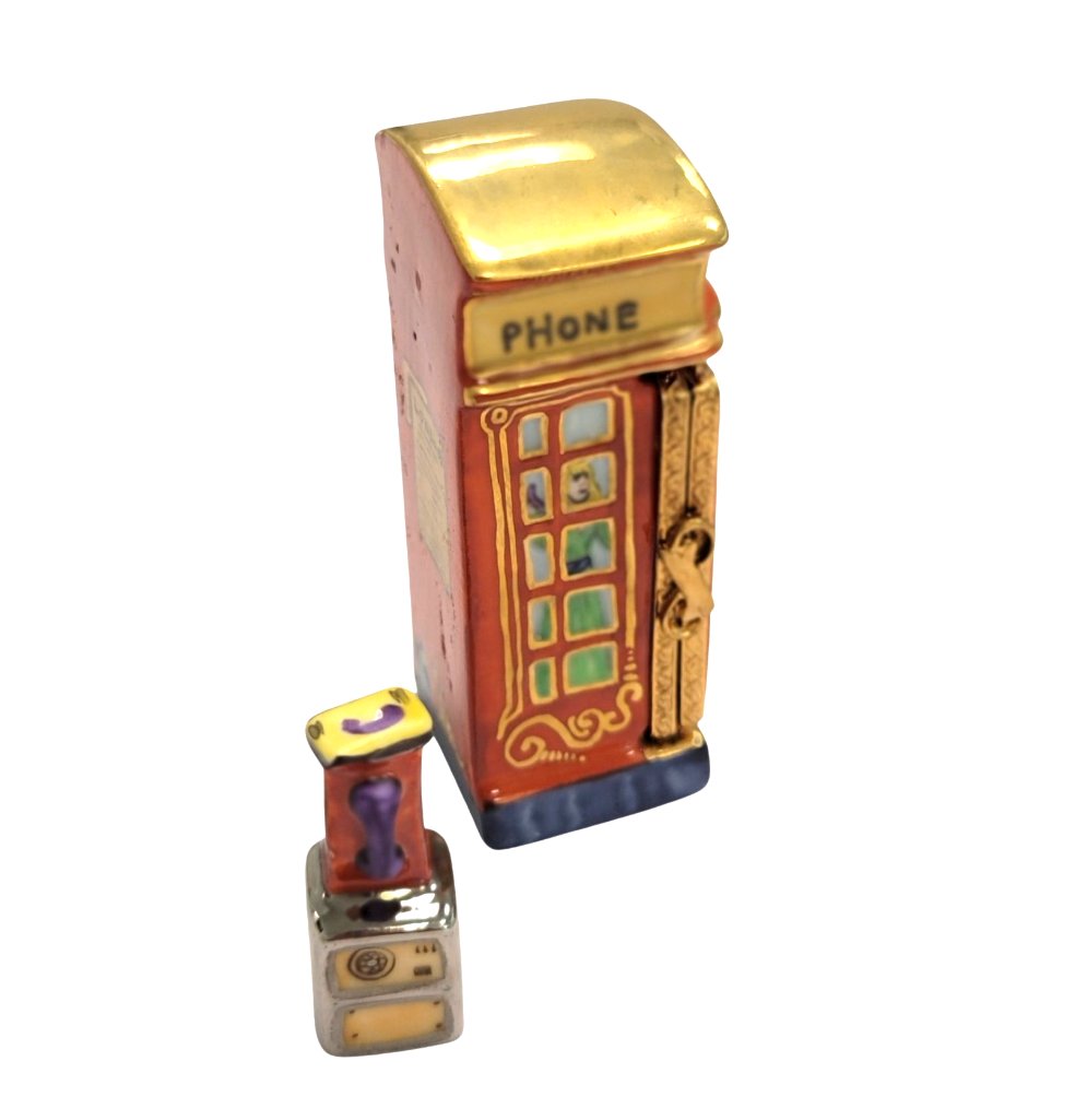 Vintage Telephone Booth Figurine for Collectors, view 4