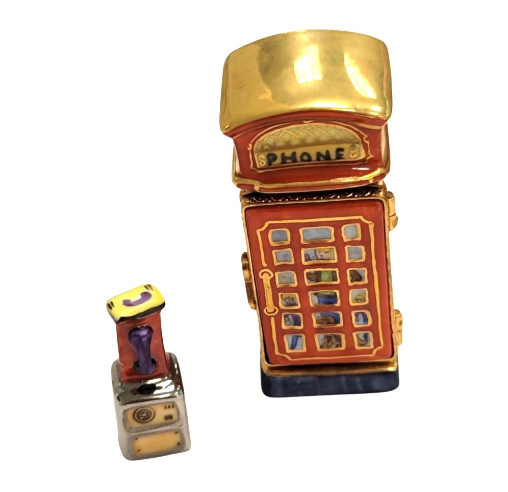 Vintage Telephone Booth Figurine for Collectors, view 7