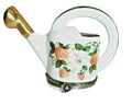 Watering Can With Strawberries for Garden Lovers, a hand-painted Limoges porcelain gift