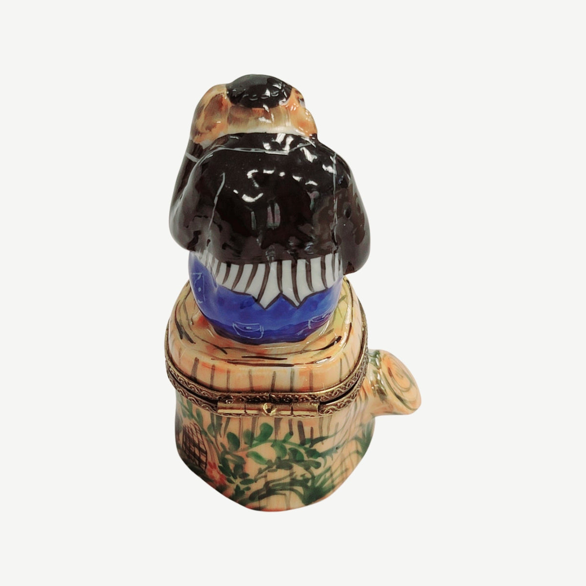 Monkey Blue Jeans on Stump Limoges Box, view 6