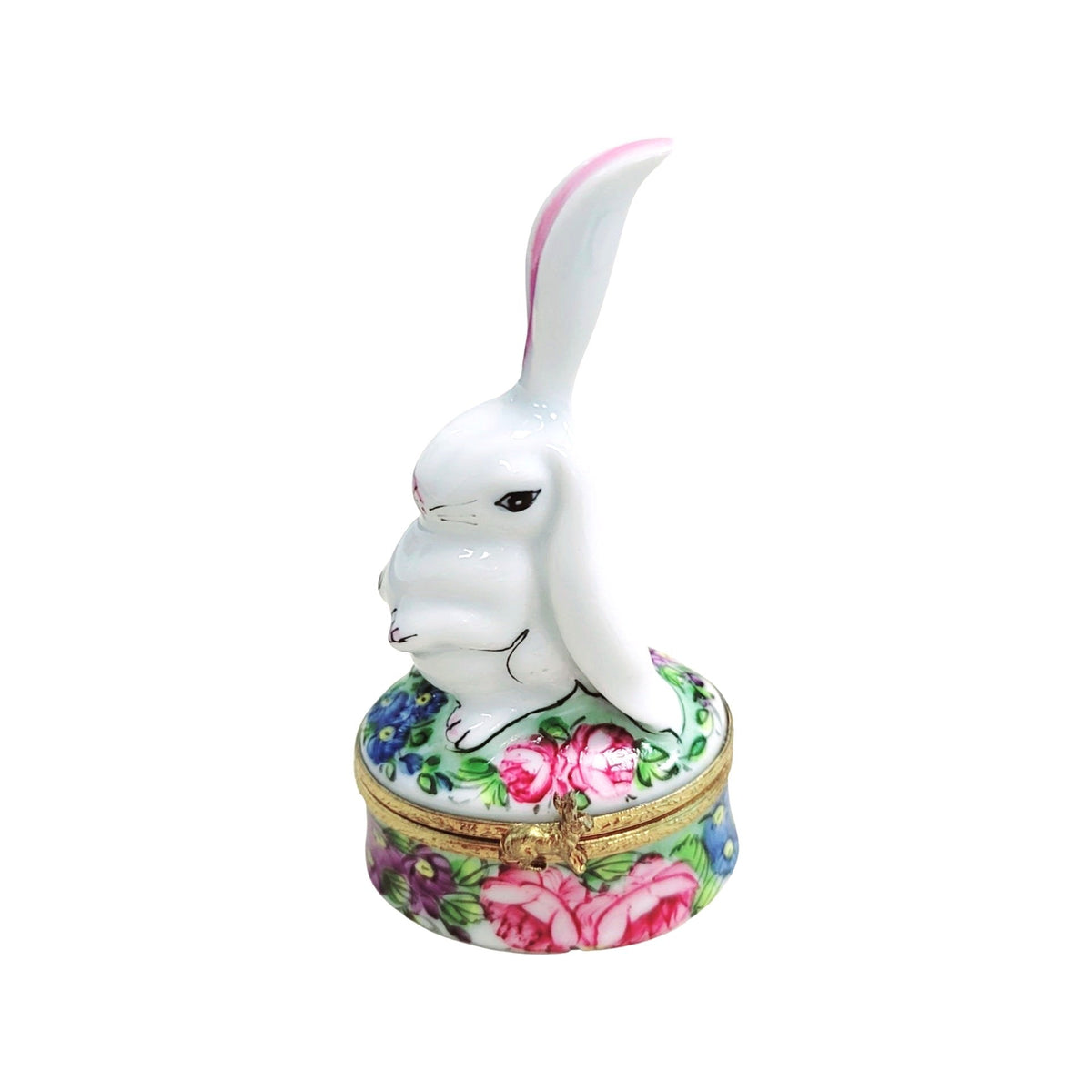 White Rabbit W Ear Up Bunny Limoges Box, view 2