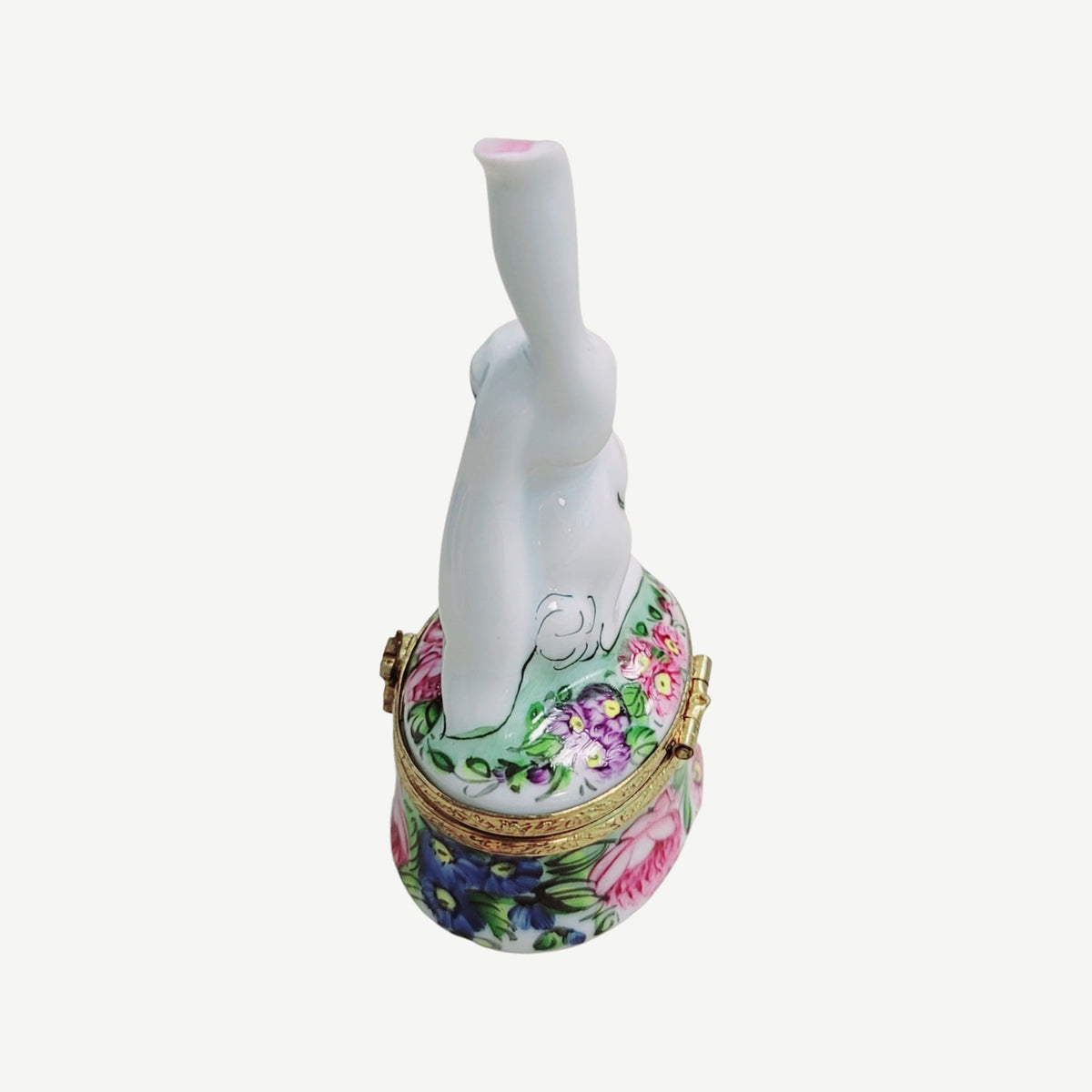 White Rabbit W Ear Up Bunny Limoges Box, view 4