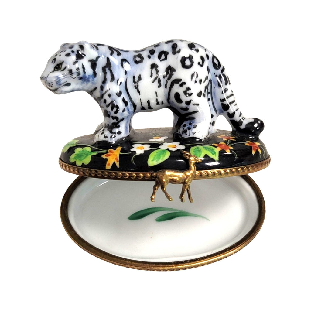 White Bengal Tiger Limoges Box for Animal Lovers, view 2