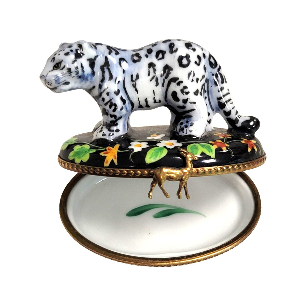 White Bengal Tiger Limoges Box for Animal Lovers, view 2
