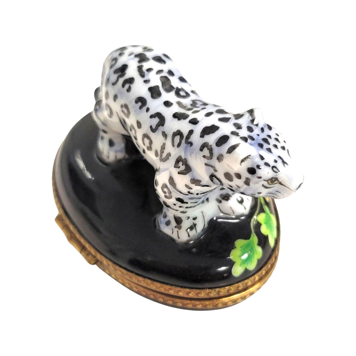 White Bengal Tiger Limoges Box for Animal Lovers, view 4