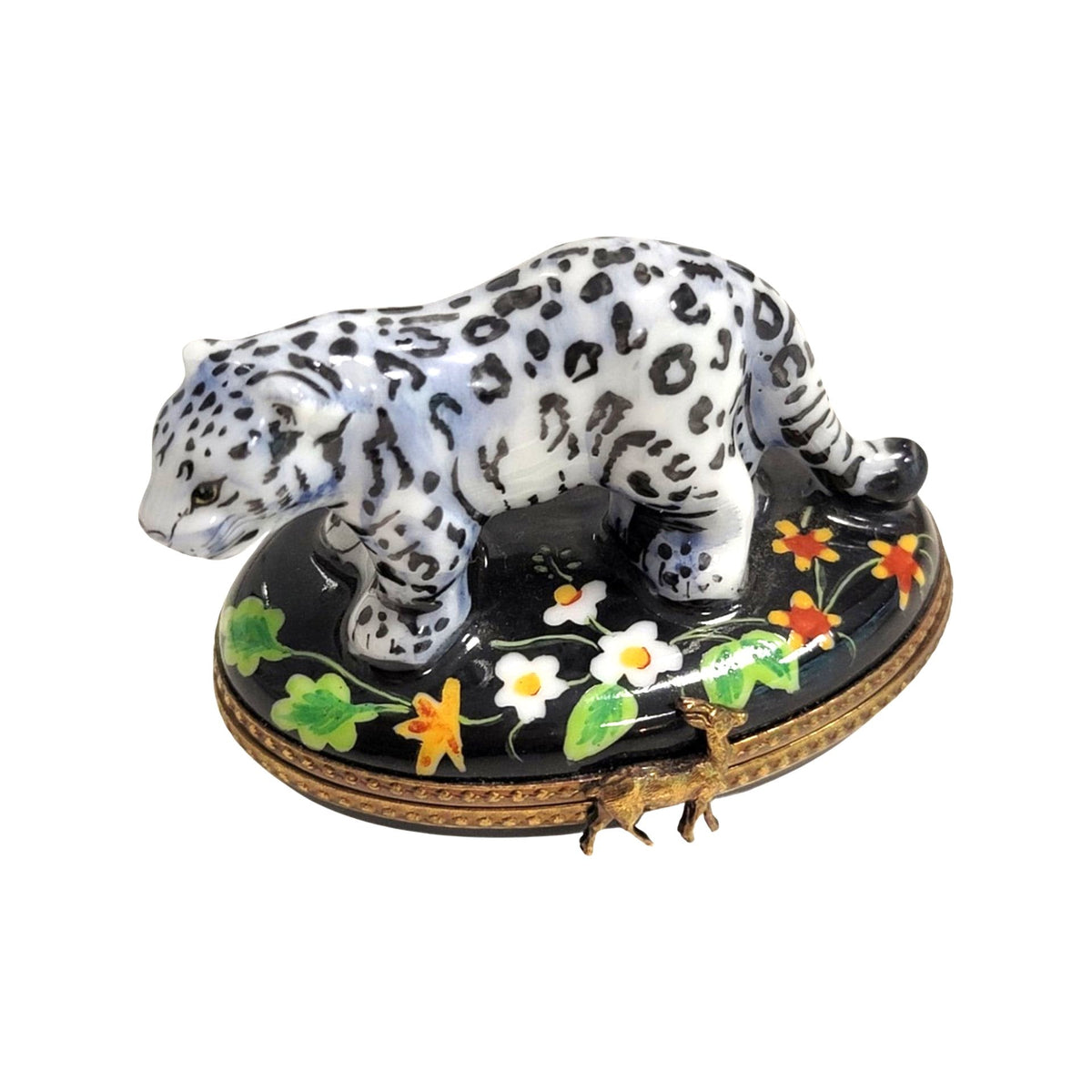 White Bengal Tiger Limoges Box for Animal Lovers, view 5