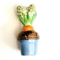 White Potted Daisys White Flowers Plant Box Limoges, a hand-painted Limoges porcelain gift