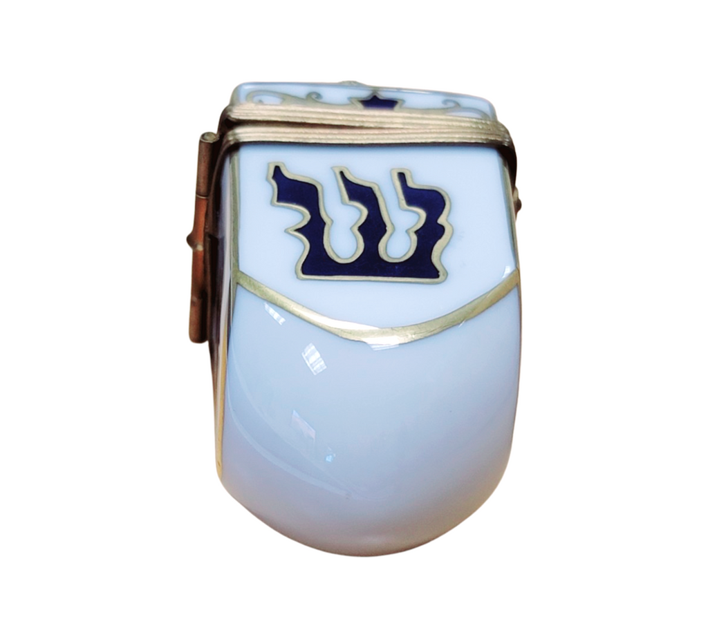 White Dreidel Limoges Box for Hanukkah Celebration, view 3