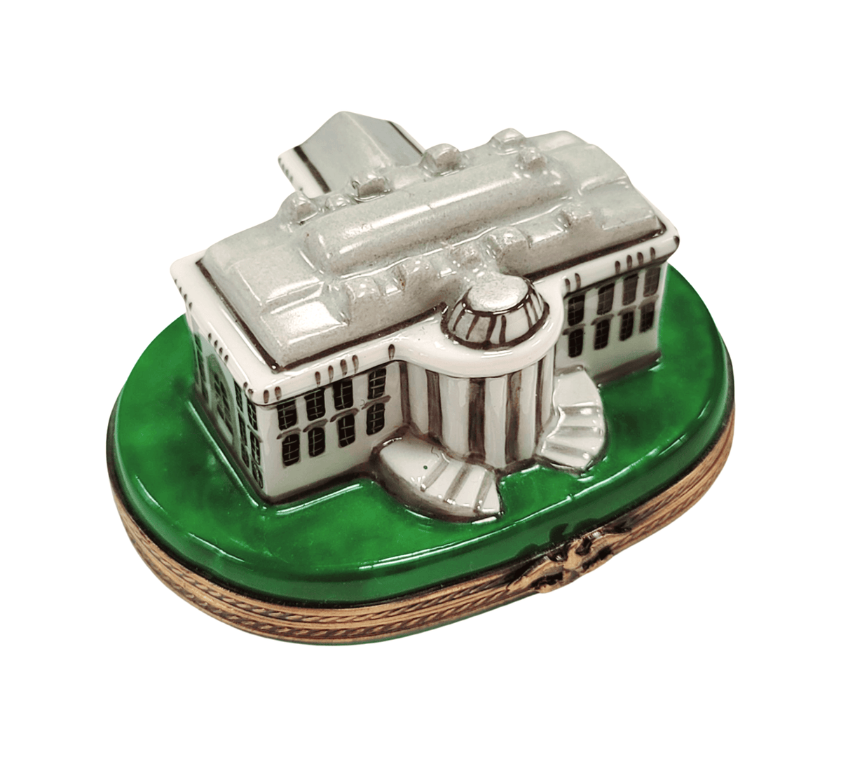 White House Elegance Limoges Box for Collectors, a hand-painted Limoges porcelain gift