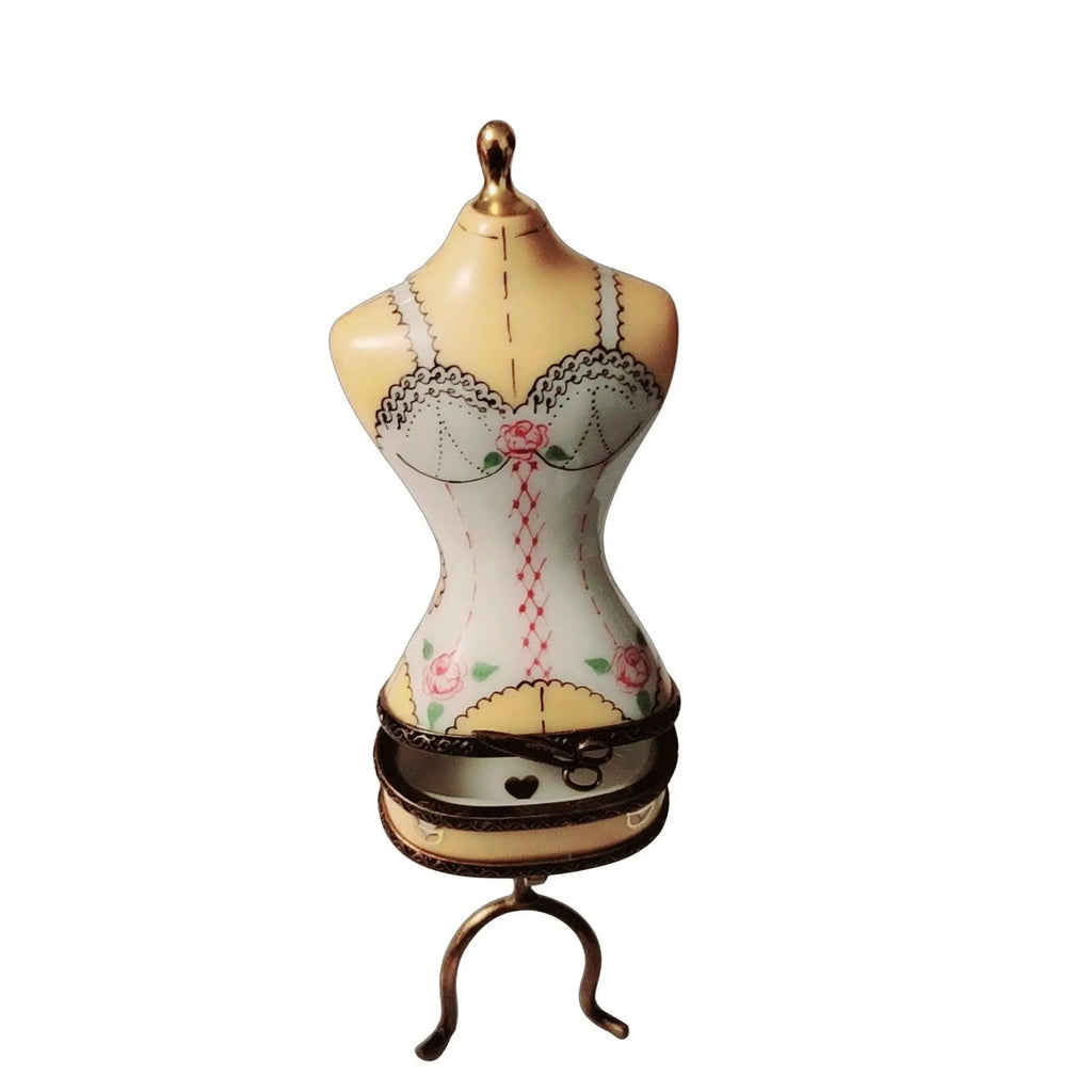 White Lingerie Mannequin Sexy Fashion Limoges Box, view 2