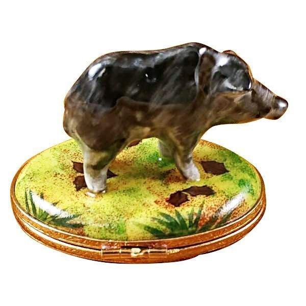 Wild Boar Pig Limoges Box for Collectors, view 3