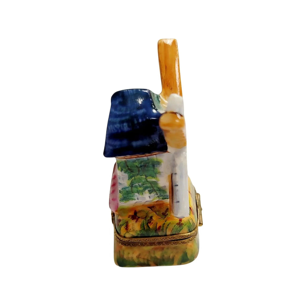 Windmill on Grass Limoges Box Figurine, view 10