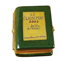 Wine Book Green by Rochard, an authentic French Limoges box from Limoges Boutique
