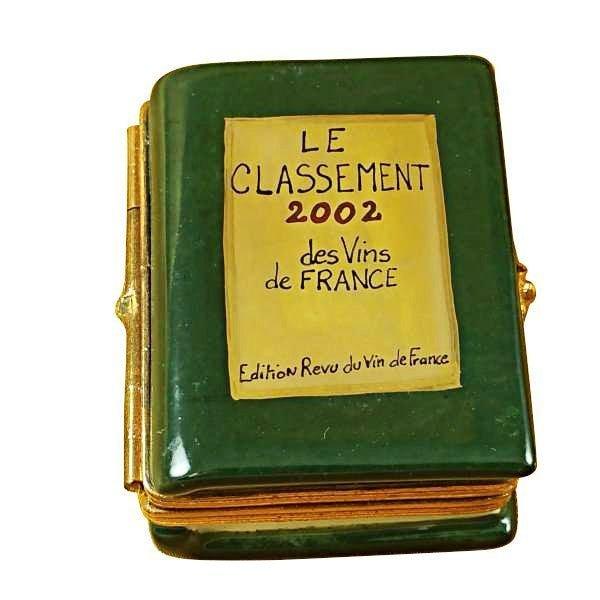 Wine Book Green by Rochard, an authentic French Limoges box from Limoges Boutique