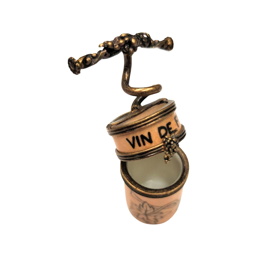 Wine Cork Screw Limoges Box for Wine Lovers, view 2