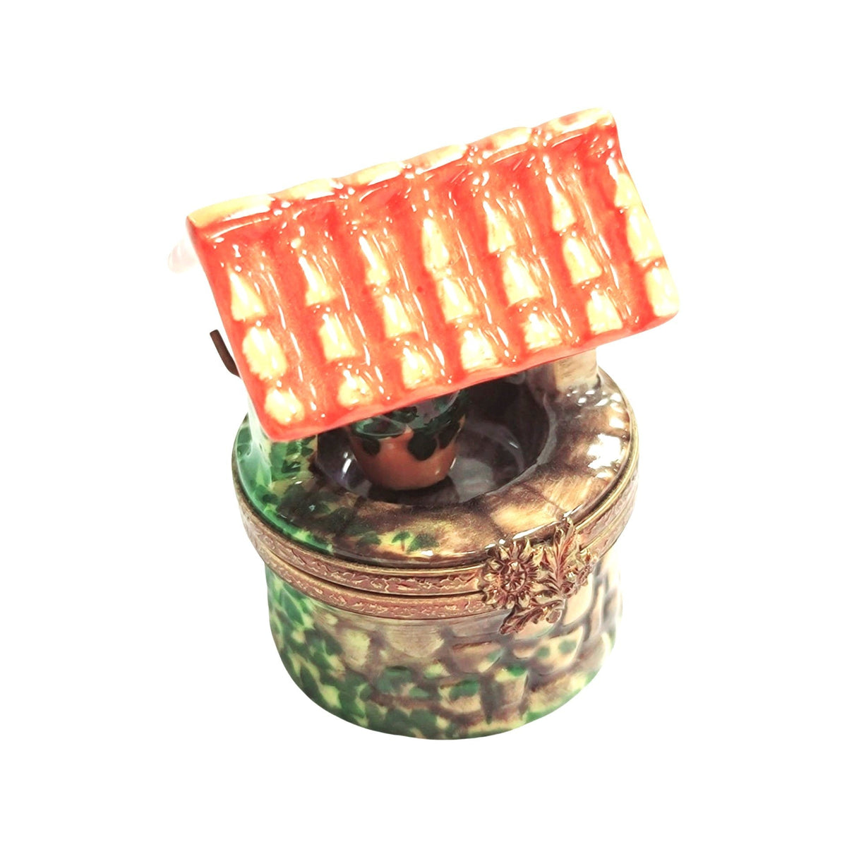 Wishing Well Limoges Box Figurine, view 2