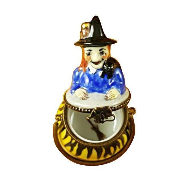 Witch in a Pot Limoges box, an heirloom-quality piece for collectors