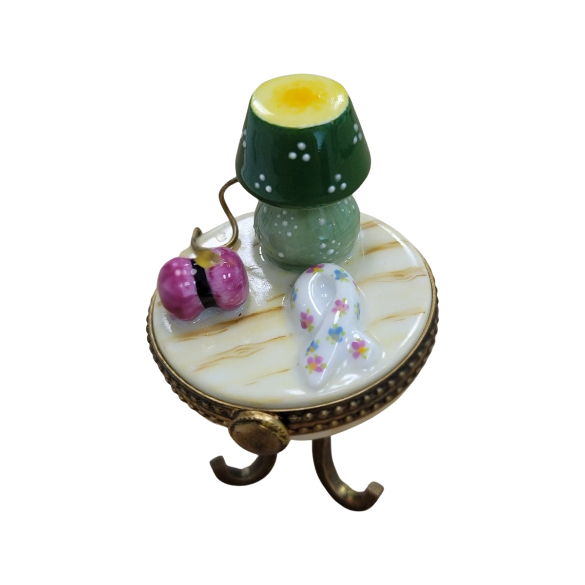 Yarn Table Lamp Limoges Box for Home Decor, view 3