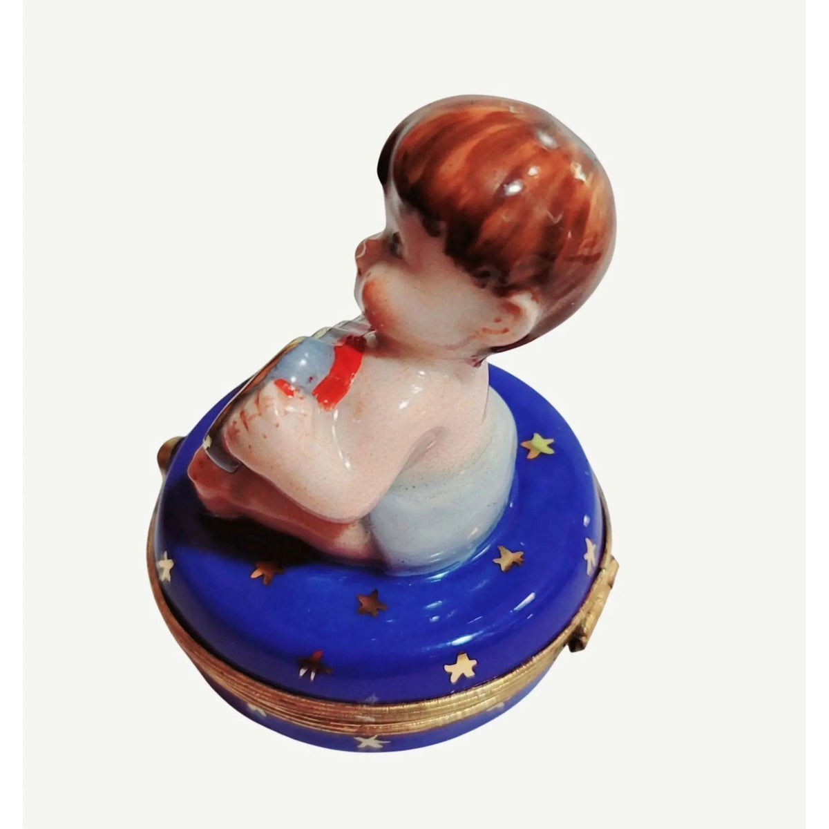Year 2000 Baby Boy Limoges Box Figurine, view 7