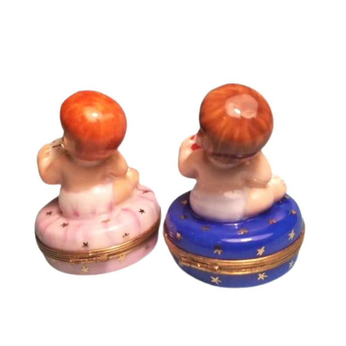 A thoughtful gift for Francophiles: the 2 Babies Year 2000 Baby Boy Girl Limoges box