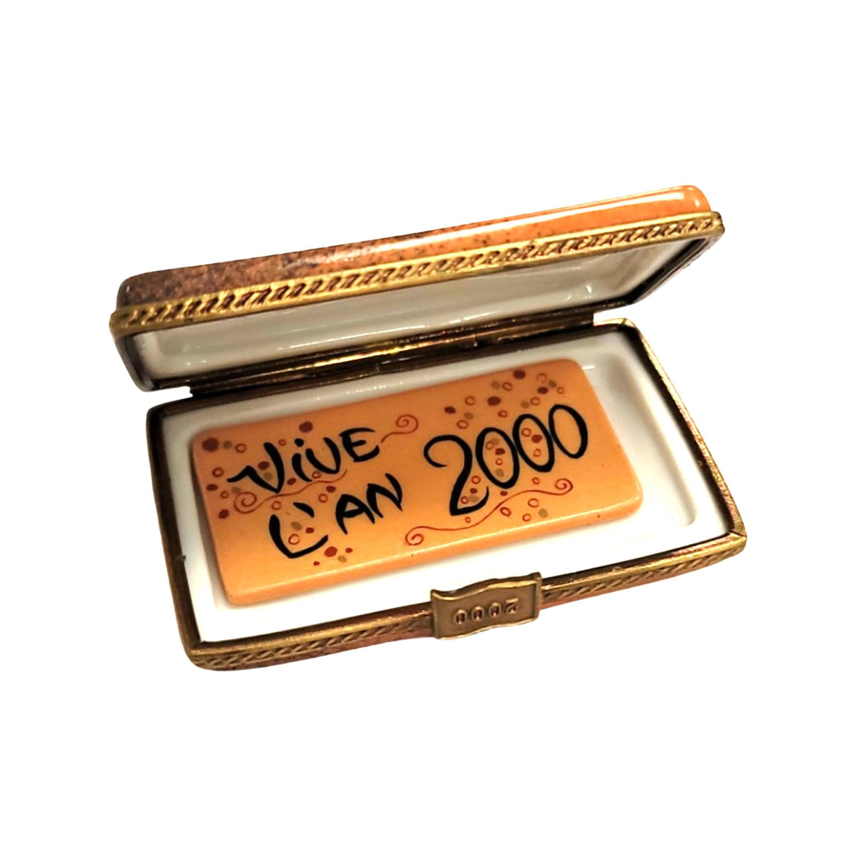 Year 2000 Letter to Paris Limoges Box Figurine Collectors, view 2