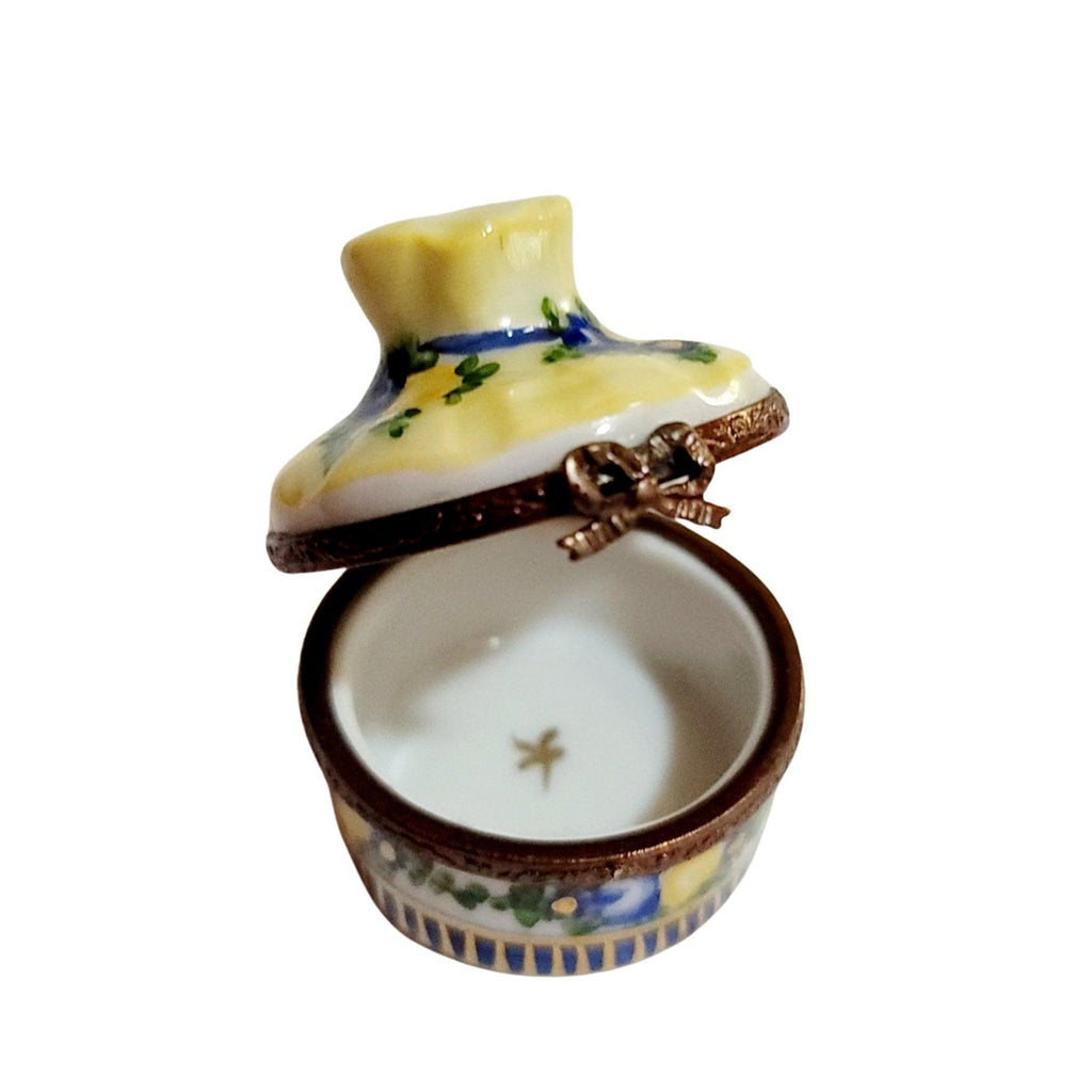 Yellow Bouquet Flower Basket Limoges Box, view 2
