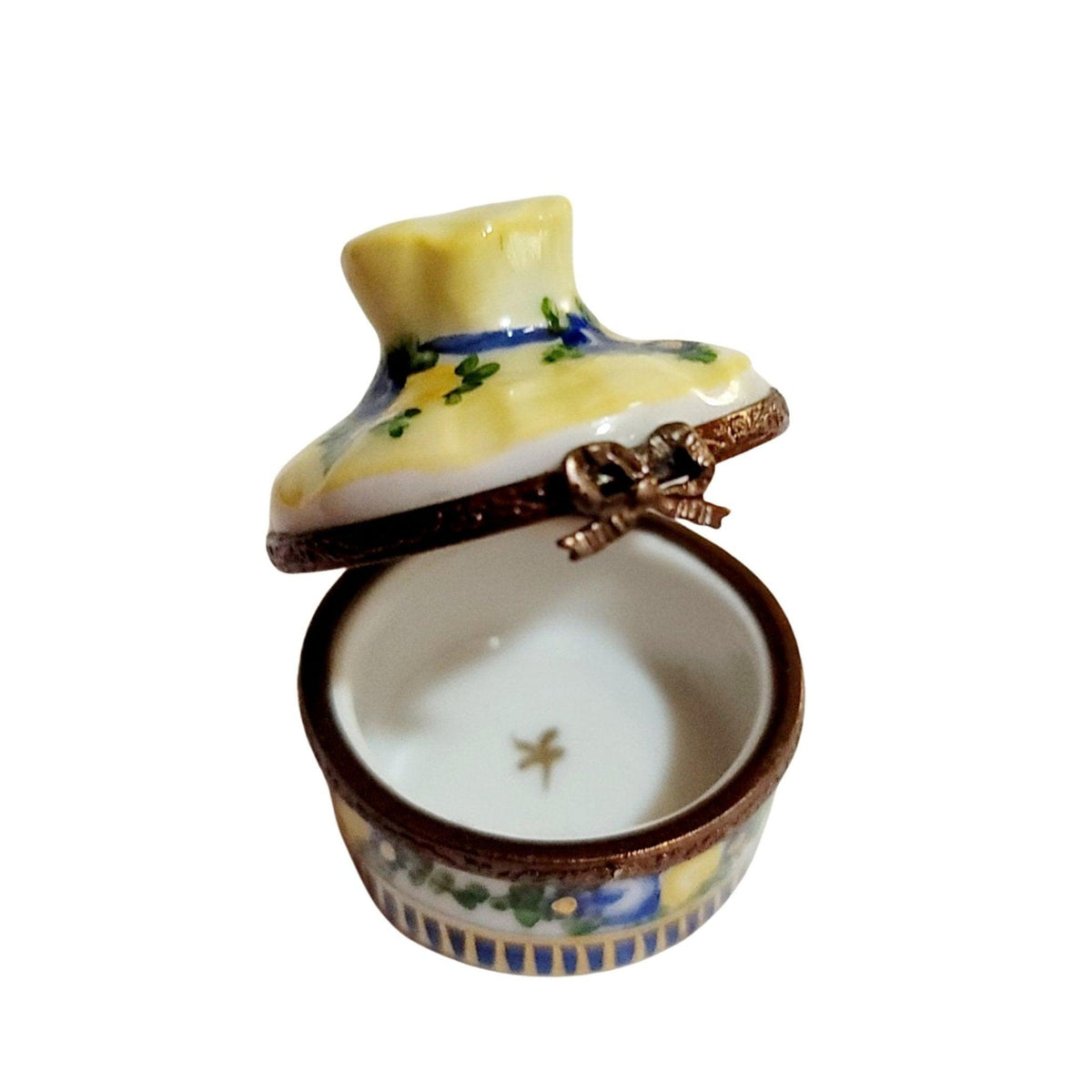 Yellow Bouquet Flower Basket Limoges Box, view 2
