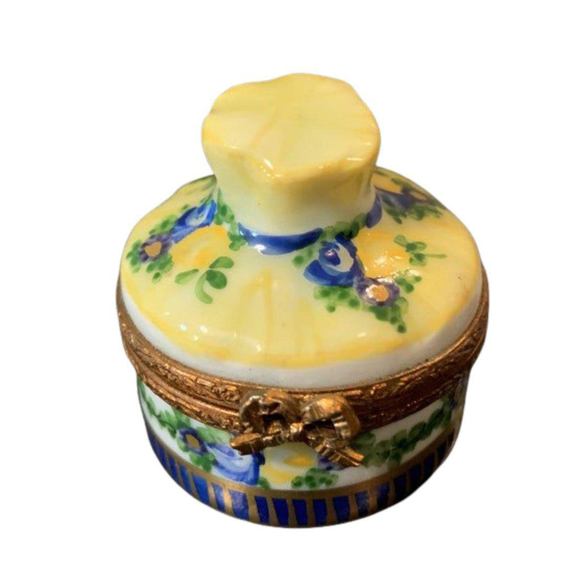 Yellow Bouquet Flower Basket Limoges Box, view 4