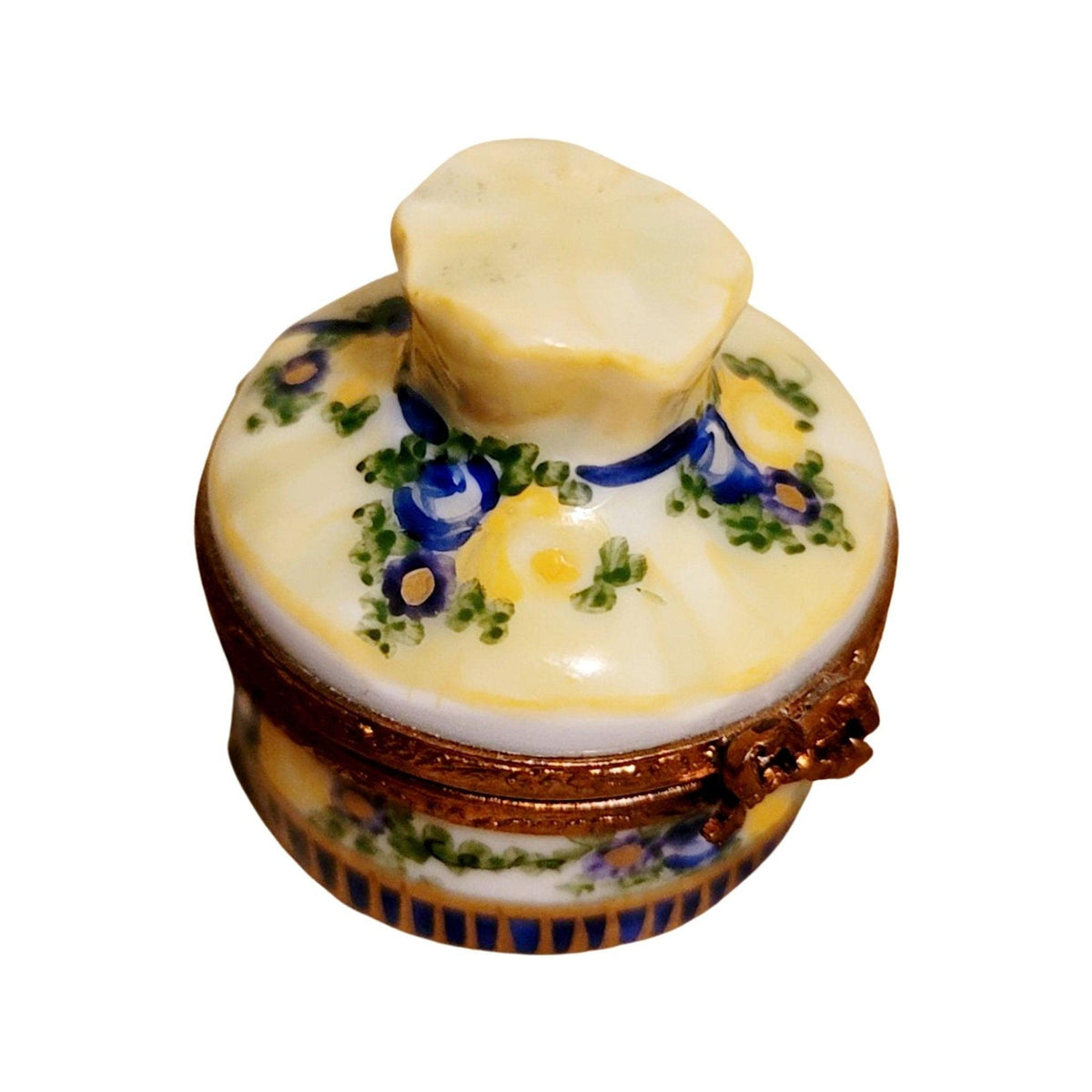 Yellow Bouquet Flower Basket Limoges Box, view 5