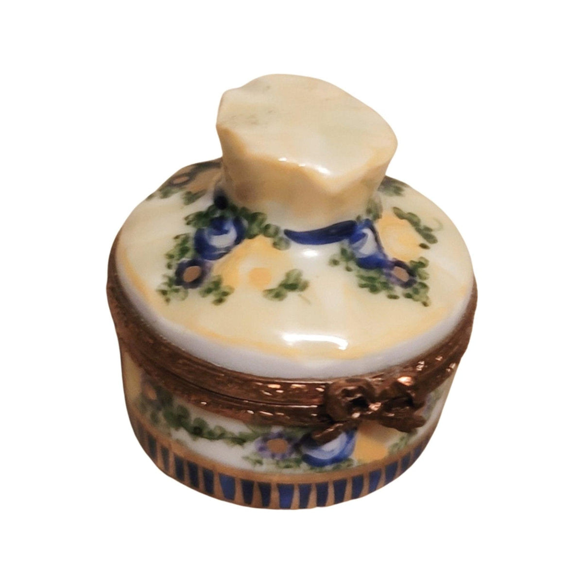 Yellow Bouquet Flower Basket Limoges Box, view 7