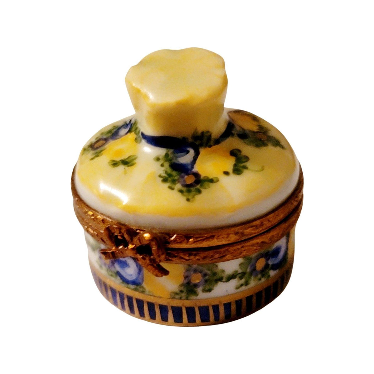 Yellow Bouquet Flower Basket Limoges Box, view 8