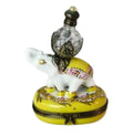 Authentic Yellow Imperial Elephant Perfume Limoges box, hand-painted in France, from Limoges Boutique