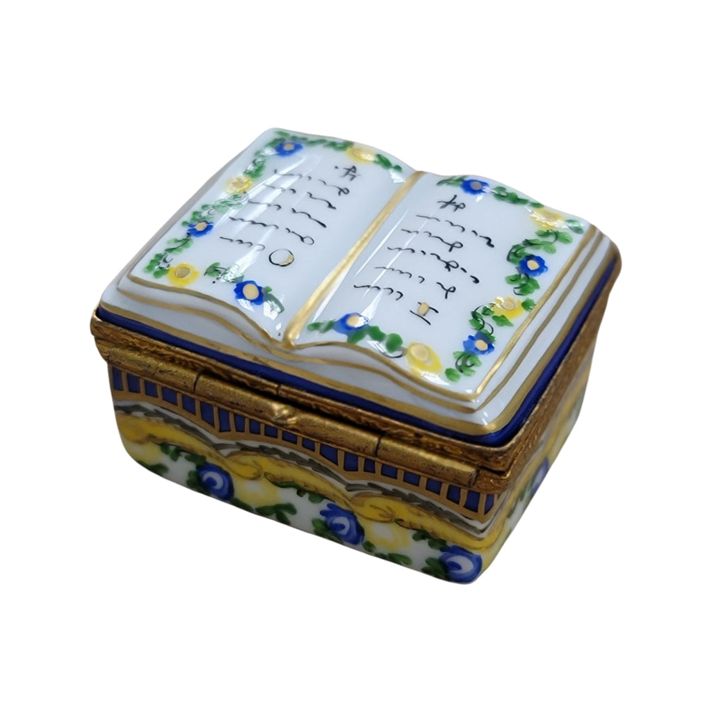 Yellow Light Blue Open Book Box, view 3