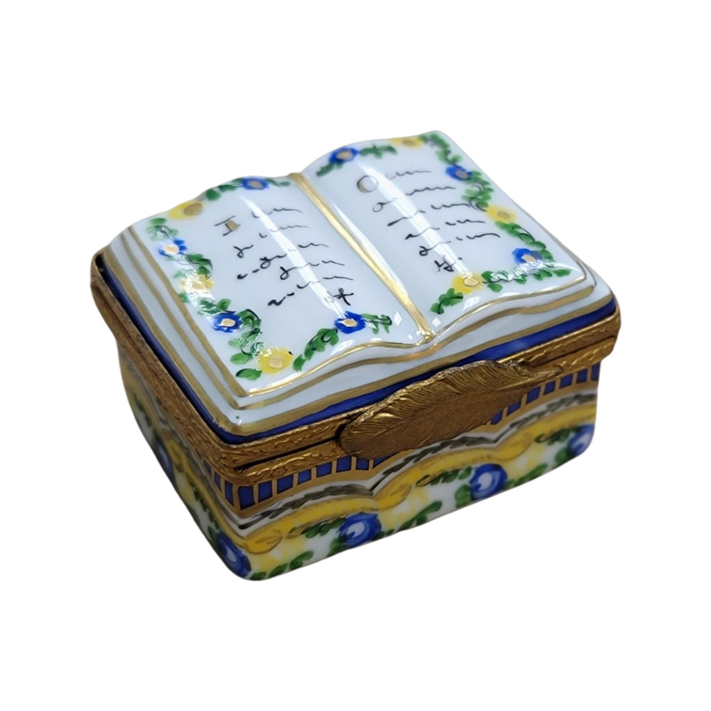Yellow Light Blue Open Book Box, view 4