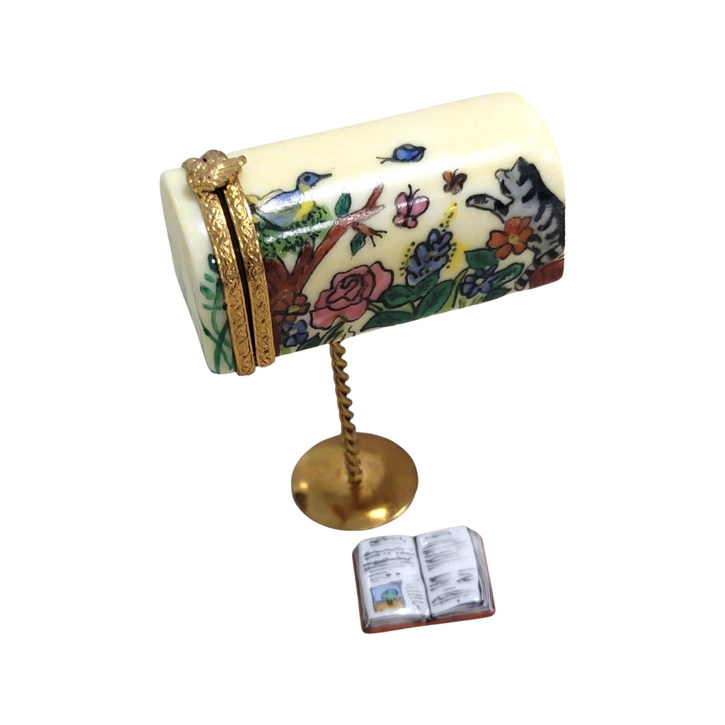 Yellow Mailbox Book Limoges Box, a hand-painted Limoges porcelain gift