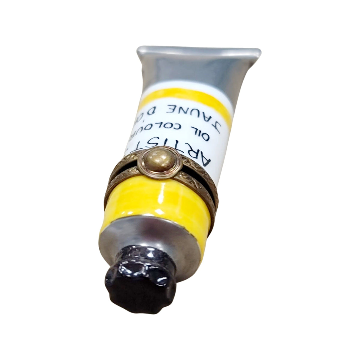 Yellow Paint Tube Limoges Box for Art Enthusiasts, view 4