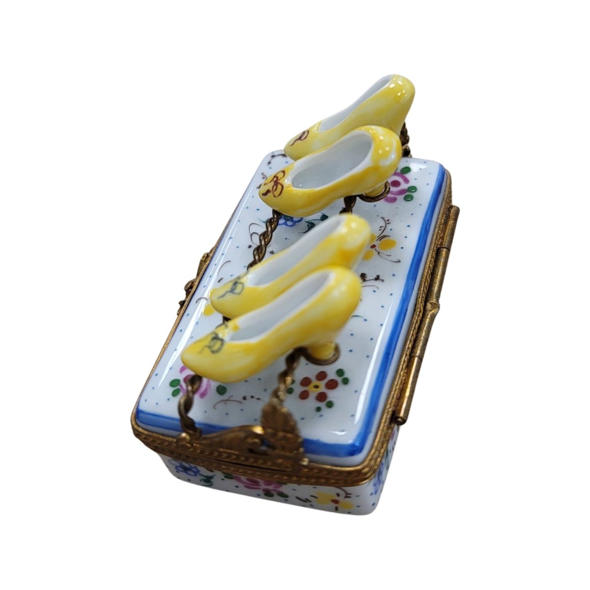 A thoughtful gift for Francophiles: the 4 Yellow Shoes Flowers Fashion Limoges box