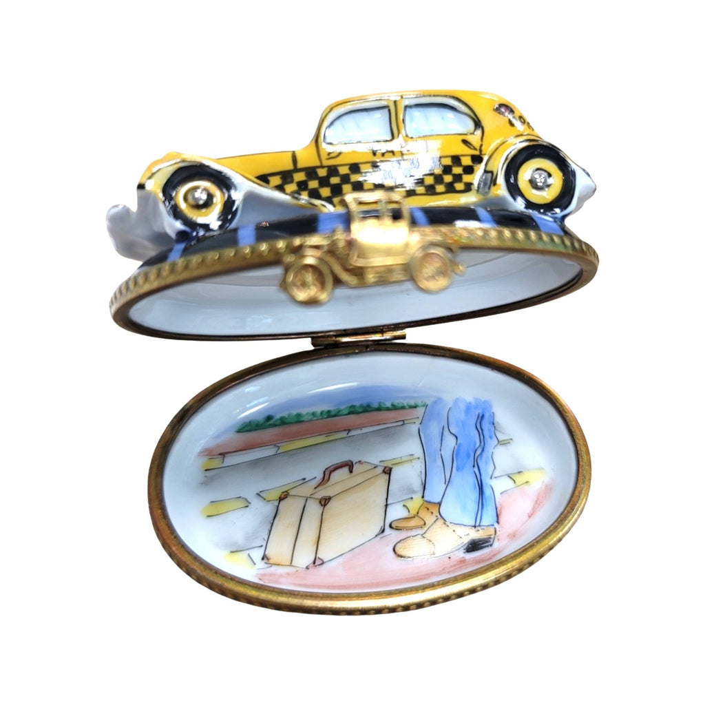 Yellow Taxi Limoges Box for Collectors, view 2