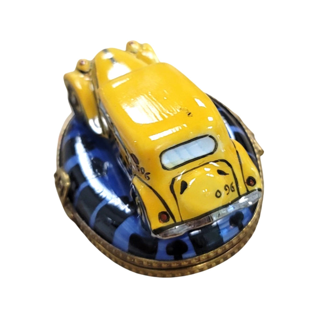 Yellow Taxi Limoges Box for Collectors, view 3