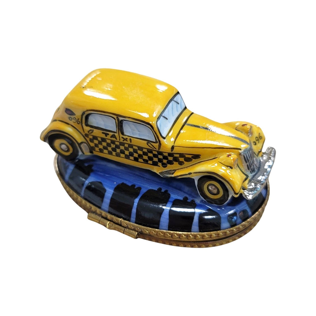 Yellow Taxi Limoges Box for Collectors, view 4