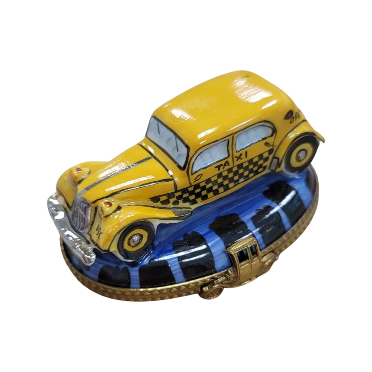 Yellow Taxi Limoges Box for Collectors, view 6