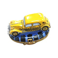 Yellow Taxi Limoges Box for Collectors, a hand-painted Limoges porcelain gift